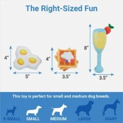 Frisco Brunch Breakfast In Bed Hide & Seek Puzzle Plush Squeaky Dog Toy -Frisco Shop 297282 PT2. AC SS1800 V1643916715