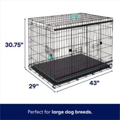 Frisco Heavy Duty Enhanced Lock Sliding Double Door Fold & Carry Wire Dog Crate & Mat Kit 10 Frisco Heavy Duty Enhanced Lock Sliding Double Door Fold & Carry Wire Dog Crate & Mat Kit -Frisco Shop 297461 PT1. AC SS1800 V1633625193