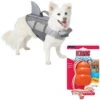 Frisco Shark Dog Life Jacket & KONG Aqua Dog Toy 2 Frisco Shark Dog Life Jacket & KONG Aqua Dog Toy -Frisco Shop 303588 MAIN. AC SS1800 V1623060442