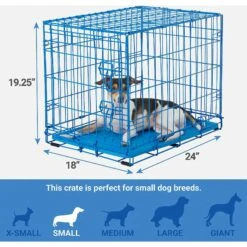 Frisco Two Door Top Load Plastic Dog & Cat Kennel & Frisco Fold & Carry Single Door Collapsible Wire Dog Crate, Pink -Frisco Shop 303656 PT6. AC SS1800 V1623065549