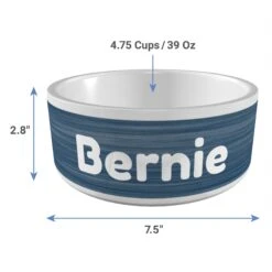 Frisco Personalized Heathered Ceramic Dog Bowl, 4.75-cup, 38oz -Frisco Shop 306767 PT3. AC SS1800 V1636036369