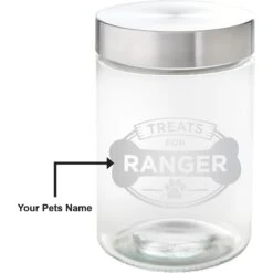 Frisco "Doggie Treats" Glass Personalized Treat Jar With Lid, 5 Cup, 40oz 9 Frisco "Doggie Treats" Glass Personalized Treat Jar With Lid, 5 Cup, 40oz -Frisco Shop 309520 PT2. AC SS1800 V1645206103