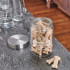 Frisco "Doggie Treats" Glass Personalized Treat Jar With Lid, 5 Cup, 40oz 11 Frisco "Doggie Treats" Glass Personalized Treat Jar With Lid, 5 Cup, 40oz -Frisco Shop 309520 PT4. AC SS1800 V1645206399