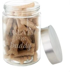 Frisco Paw Print Glass Personalized Treat Jar With Lid, 5 Cup, 40oz 10 Frisco Paw Print Glass Personalized Treat Jar With Lid, 5 Cup, 40oz -Frisco Shop 309522 PT3. AC SS1800 V1645206096