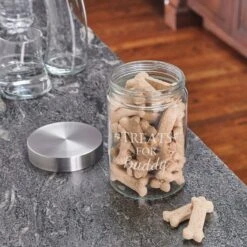 Frisco Paw Print Glass Personalized Treat Jar With Lid, 5 Cup, 40oz 11 Frisco Paw Print Glass Personalized Treat Jar With Lid, 5 Cup, 40oz -Frisco Shop 309522 PT4. AC SS1800 V1645206391