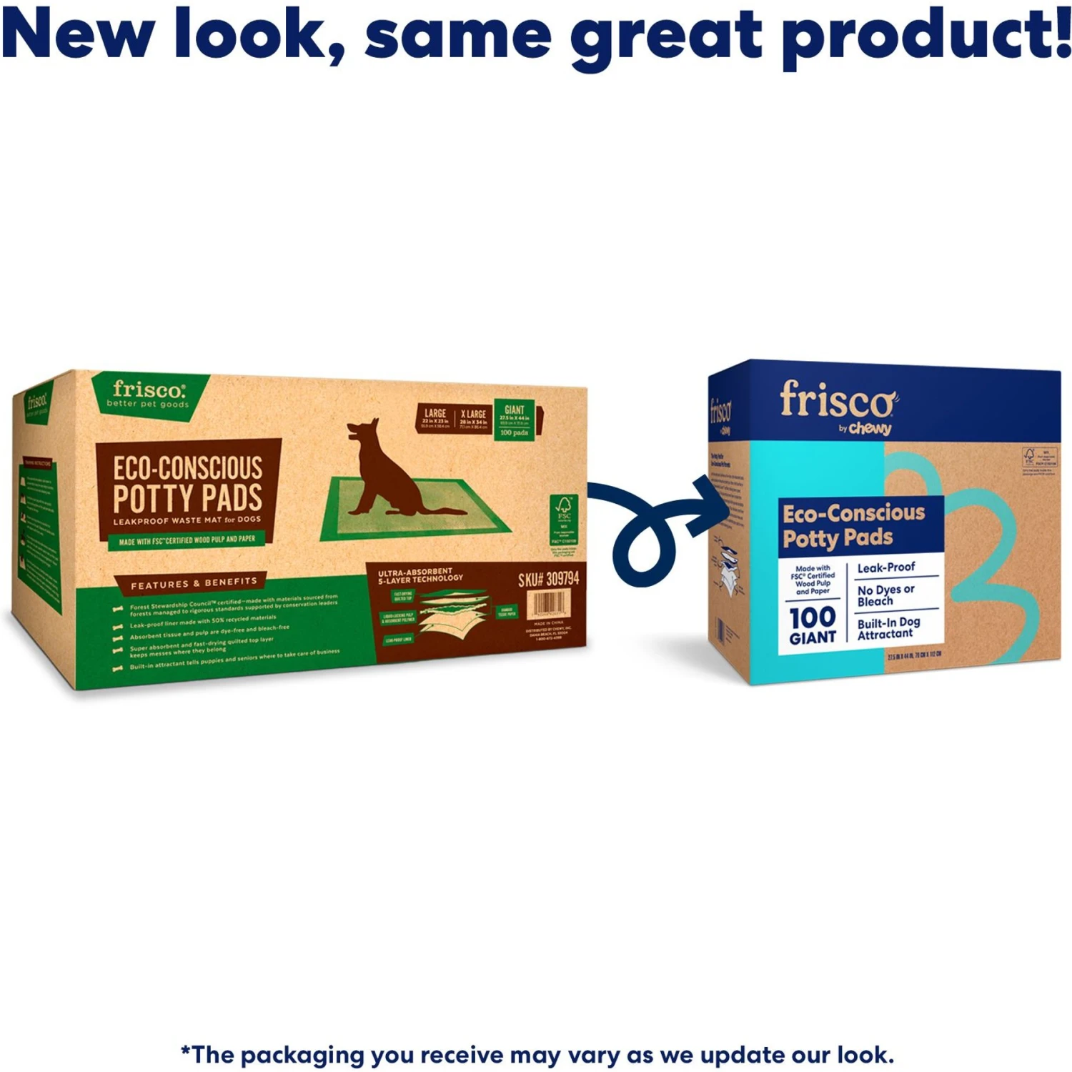 Frisco Giant Eco-Conscious Dog Training & Potty Pads 4 Frisco Giant Eco-Conscious Dog Training & Potty Pads - Image 2