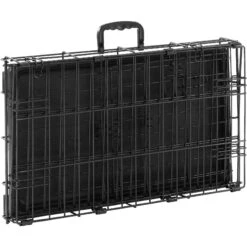 Frisco Eyelash Orthopedic Dog Crate Mat & Frisco Fold & Carry Single Door Collapsible Wire Dog Crate -Frisco Shop 319010 PT7. AC SS1800 V1631628671