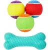 Frisco Fetch Squeaking Colorful Tennis Ball Dog Toy & Playology Scented Dual Layer Bone Dog Toy 2 Frisco Fetch Squeaking Colorful Tennis Ball Dog Toy & Playology Scented Dual Layer Bone Dog Toy -Frisco Shop 319022 MAIN. AC SS1800 V1630558008
