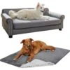 Frisco Sofa Pet Bed With Removable Cover & Frisco Eyelash Cat & Dog Blanket -Frisco Shop 319504 MAIN. AC SS1800 V1630624595