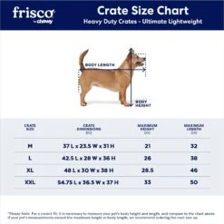 Frisco Ultimate Lightweight Heavy Duty Foldable & Stackable Steel Metal Single Door Dog Crate -Frisco Shop 326416 PT2. AC SS1800 V1645739508
