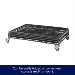 Frisco Ultimate Lightweight Heavy Duty Foldable & Stackable Steel Metal Single Door Dog Crate -Frisco Shop 326416 PT3. AC SS1800 V1646859919