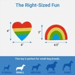 Frisco Pride Rainbow & Heart Latex Squeaky Dog Toy, 2 Count 6 Frisco Pride Rainbow & Heart Latex Squeaky Dog Toy, 2 Count -Frisco Shop 331632 PT1. AC SS1800 V1649785002