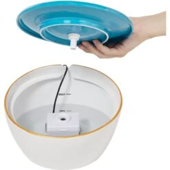 Frisco Ceramic Clouds Dog & Cat Fountain 11 Frisco Ceramic Clouds Dog & Cat Fountain -Frisco Shop 355803 PT3. AC SS1800 V1666109478