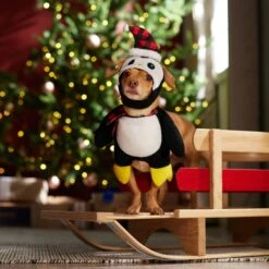 Frisco Front Walking Holiday Penguin Dog & Cat Costume 17 Frisco Front Walking Holiday Penguin Dog & Cat Costume -Frisco Shop 358020 PT7. AC SS1800 V1661798757