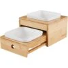 Frisco Elevated Non-Skid Bamboo Melamine Bowl Double Diner With Bamboo Stand 1 Frisco Elevated Non-Skid Bamboo Melamine Bowl Double Diner With Bamboo Stand -Frisco Shop 363385 MAIN. AC SS1800 V1657657267
