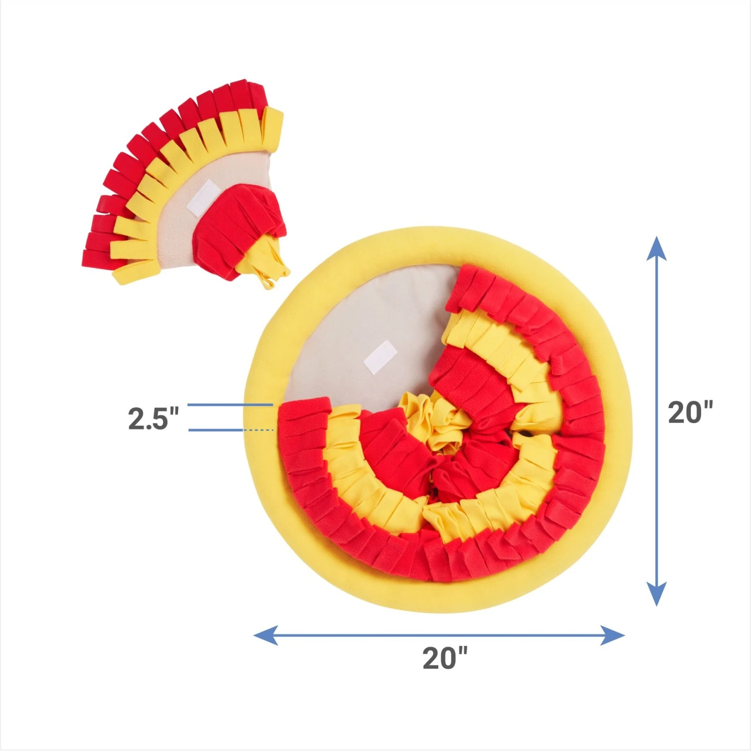 Frisco Pizza Reversible Snuffle Mat, Yellow, Medium 4 Frisco Pizza Reversible Snuffle Mat, Yellow, Medium - Image 2