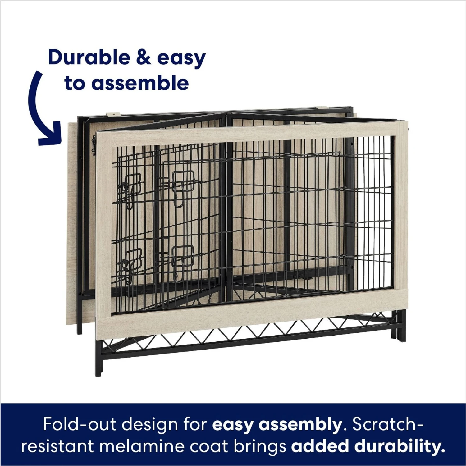 Frisco Easy Set-Up Wood Furniture Style Dog Crates 6 Frisco Easy Set-Up Wood Furniture Style Dog Crates - Image 4