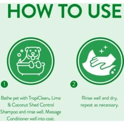 TropiClean Lime & Cocoa Butter Deshedding Dog Conditioner & Frisco Shedding Blade Dog Brush, One Size -Frisco Shop 575070 PT3. AC SS1800 V1657660393