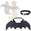Frisco Bat Wings Dog & Cat Costume & Buckle-Down Batman Shield Polyester Dog Collar -Frisco Shop 638566 MAIN. AC SS1800 V1663249111