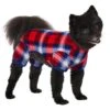 Frisco Cozy Plush Fleece Dog & Cat PJs, Plaid -Frisco Shop 719102 MAIN. AC SS1800 V1692971268