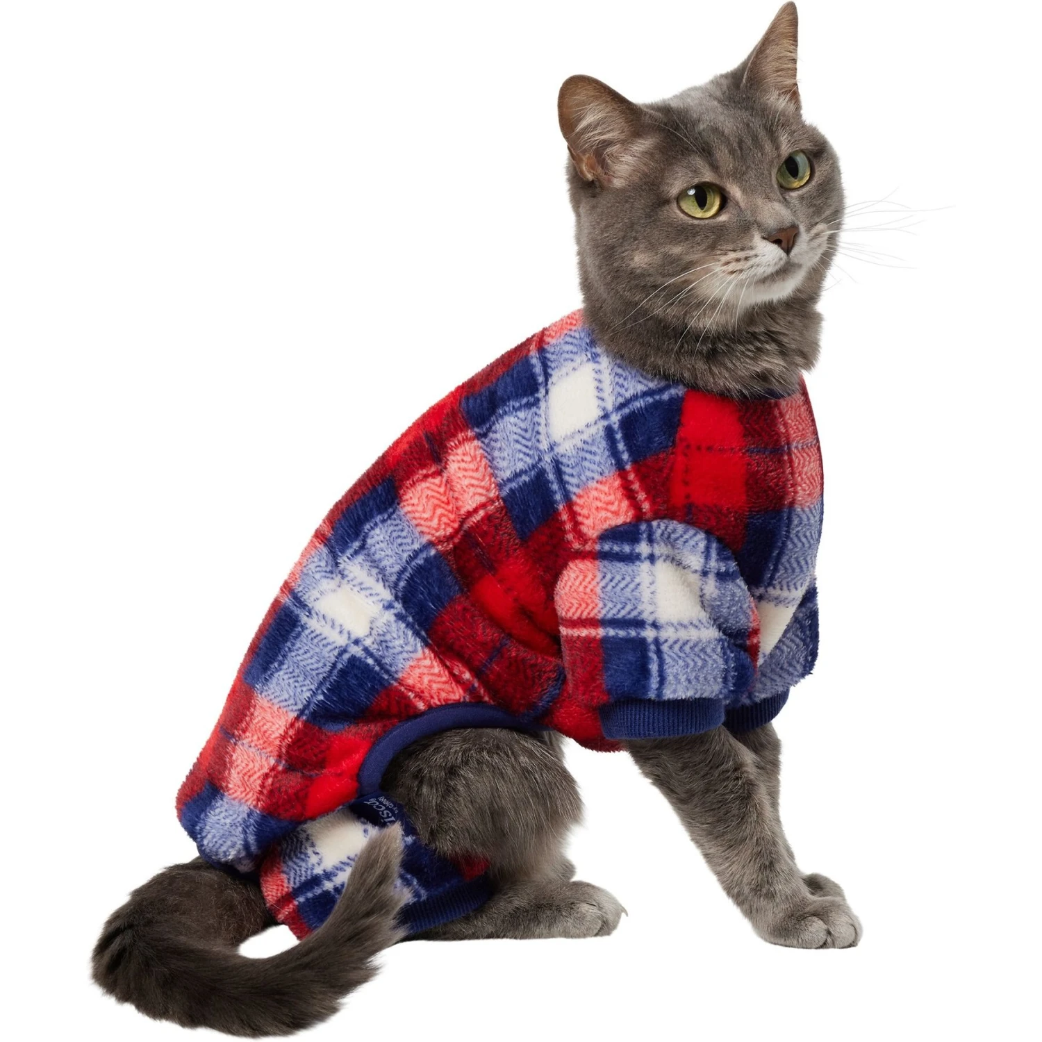 Frisco Cozy Plush Fleece Dog & Cat PJs, Plaid 5 Frisco Cozy Plush Fleece Dog & Cat PJs, Plaid - Image 3
