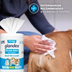 Vetnique Labs Glandex Wipes Rear End Anal Gland Cleansing & Deodorizing Hygienic Rear End Boot The Scoot Dog & Cat Wipes & Frisco Disposable Male Dog Wraps -Frisco Shop 826454 PT4. AC SS1800 V1682018155