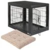 Frisco Double Door Furniture Style Dog Crate, Black & Frisco Swirl Dog Crate Mat 2 Frisco Double Door Furniture Style Dog Crate, Black & Frisco Swirl Dog Crate Mat -Frisco Shop 947710 MAIN. AC SS1800 V1693600276